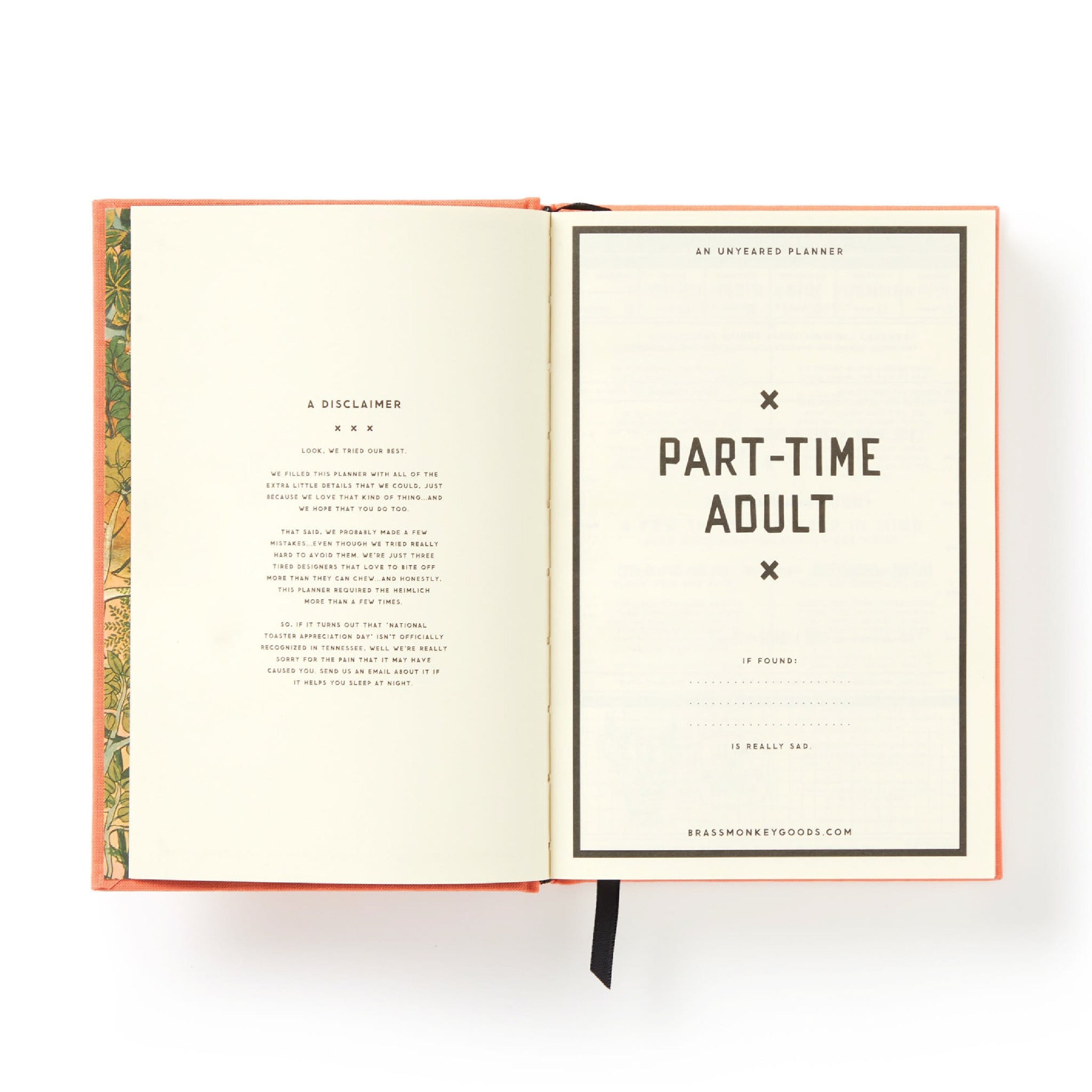 Part-Time Adult Undated Daily Planner