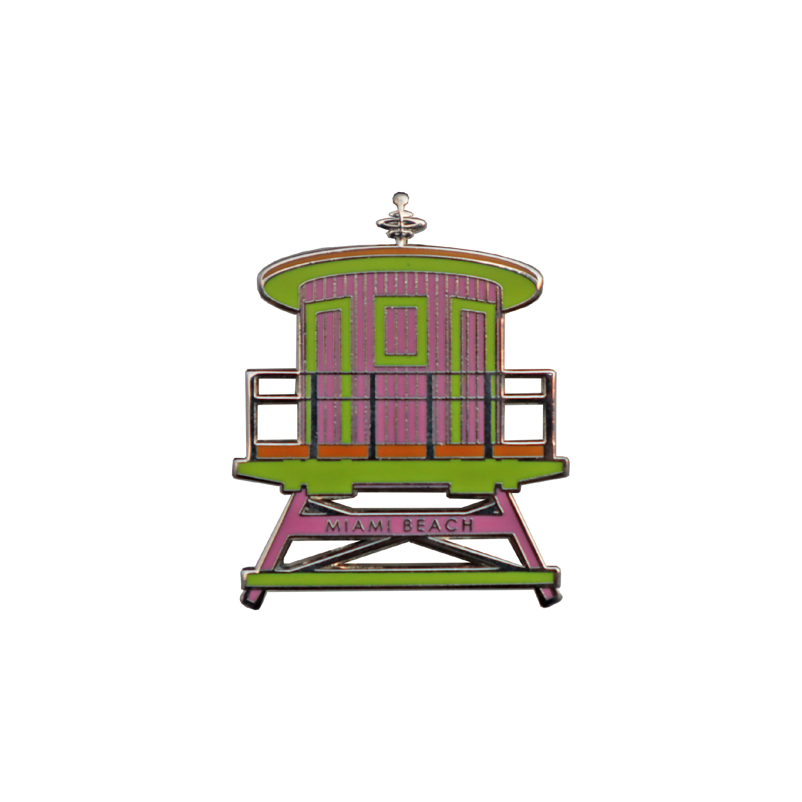 Pink Lifeguard Tower Pin Main image