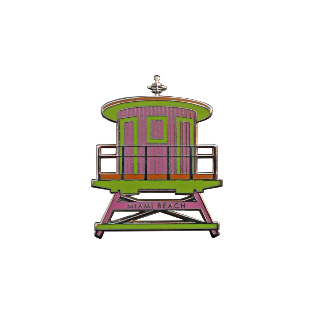 Pink Lifeguard Tower Pin