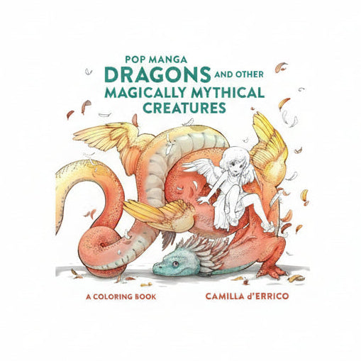 Pop Manga Dragons and Other Magically Mythical Creatures: A Coloring Book Main image