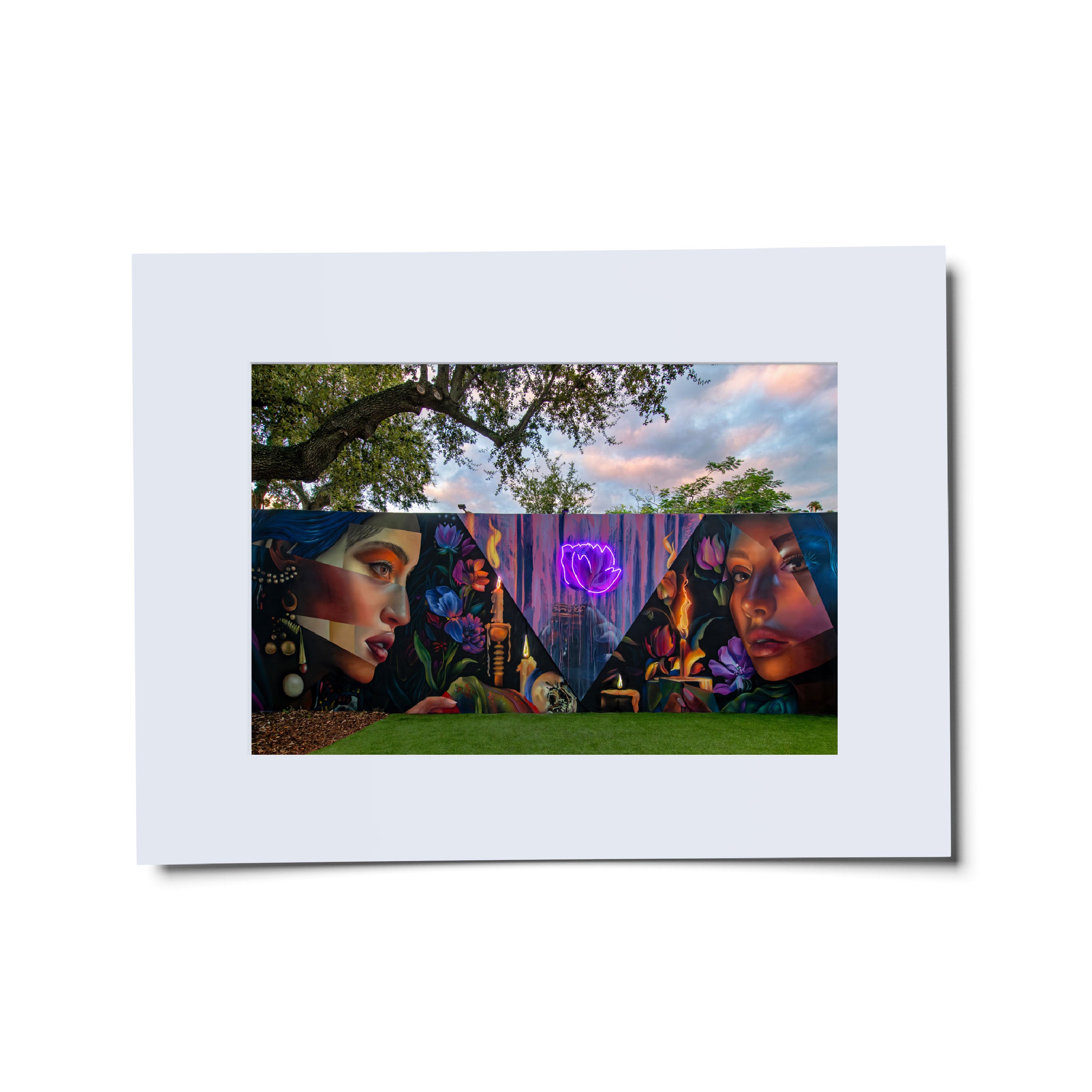 Elle Street Art Matted Print 2024 Main image