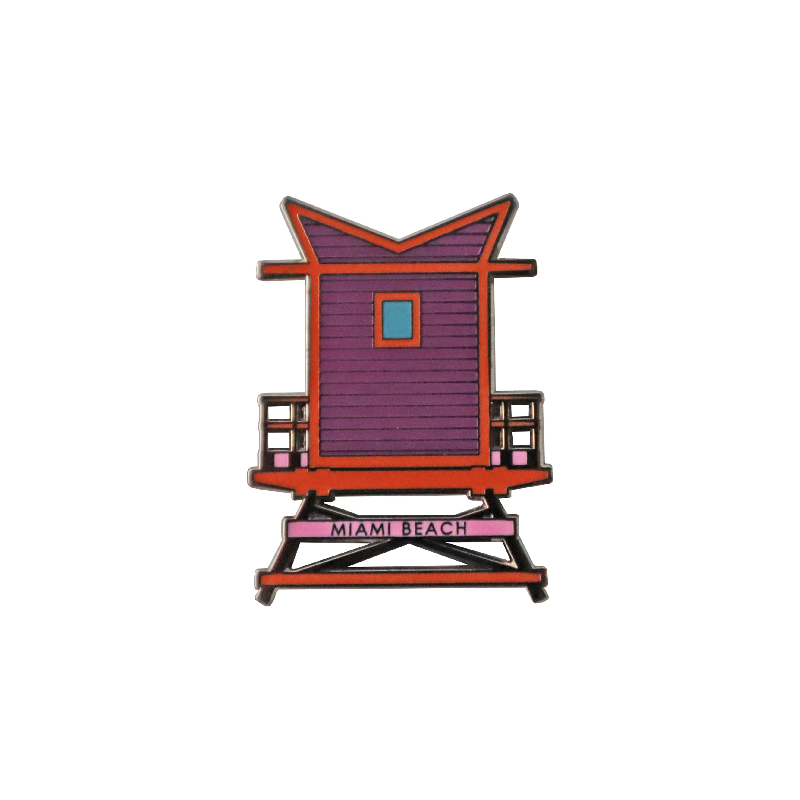 Purple Lifeguard Tower Pin Main image
