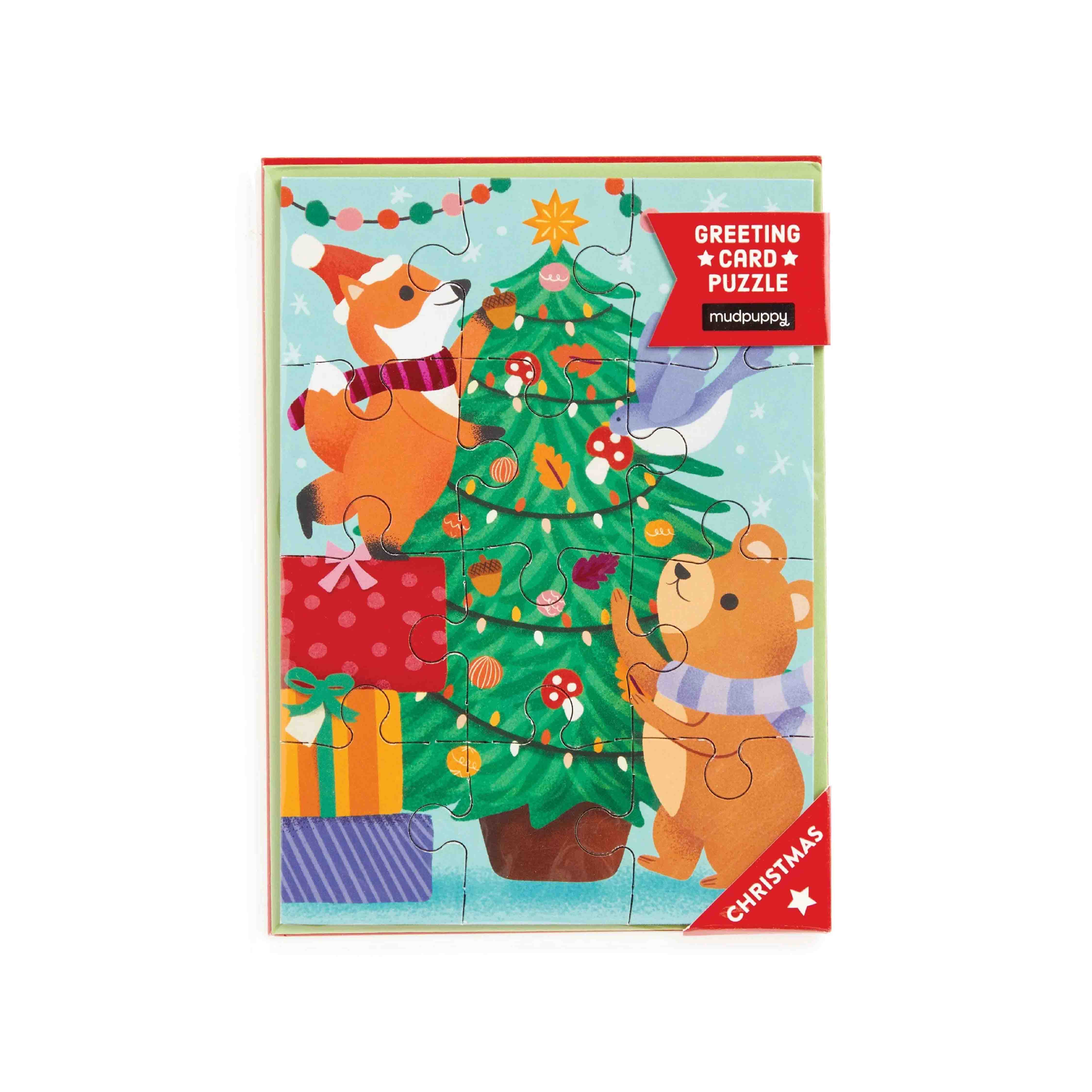 Christmas Critters Greeting Card Puzzle Main image