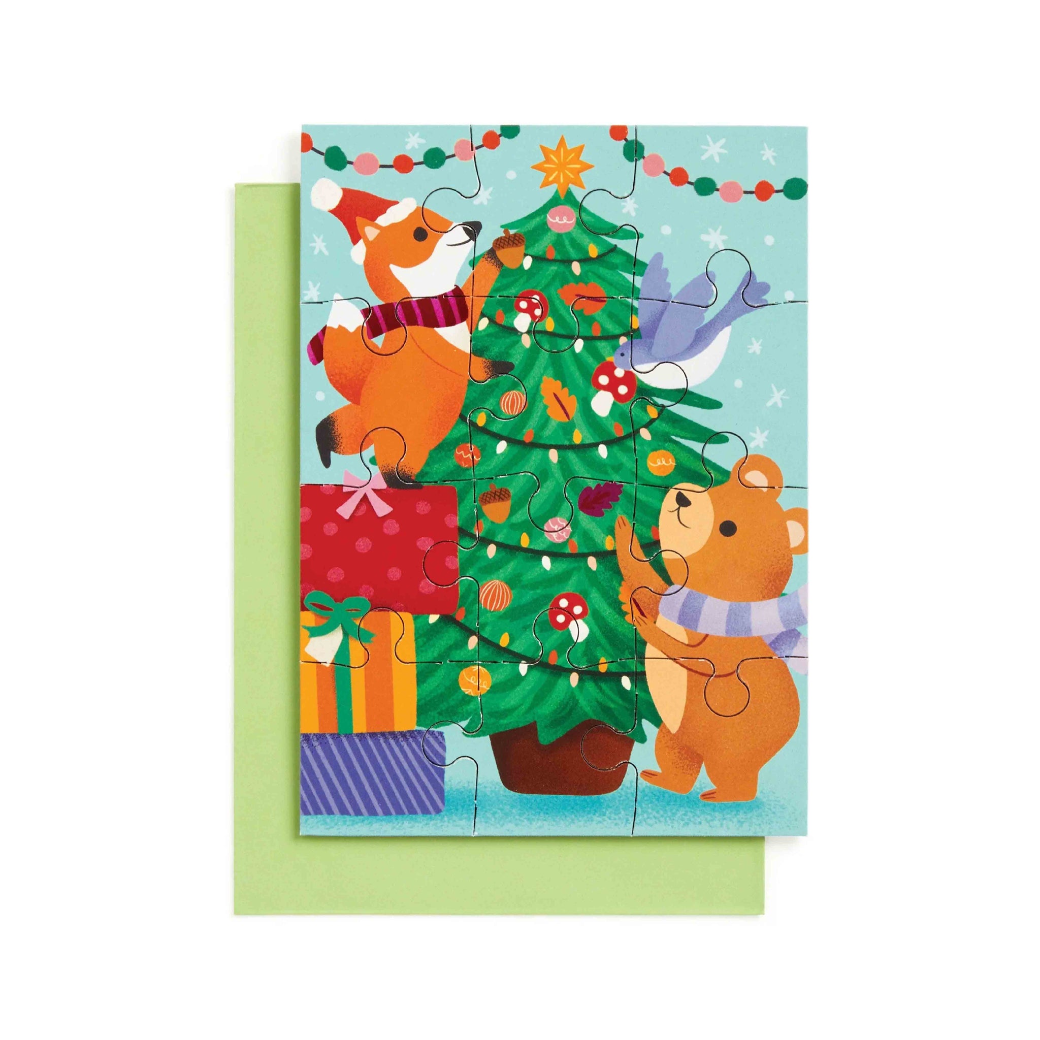Christmas Critters Greeting Card Puzzle