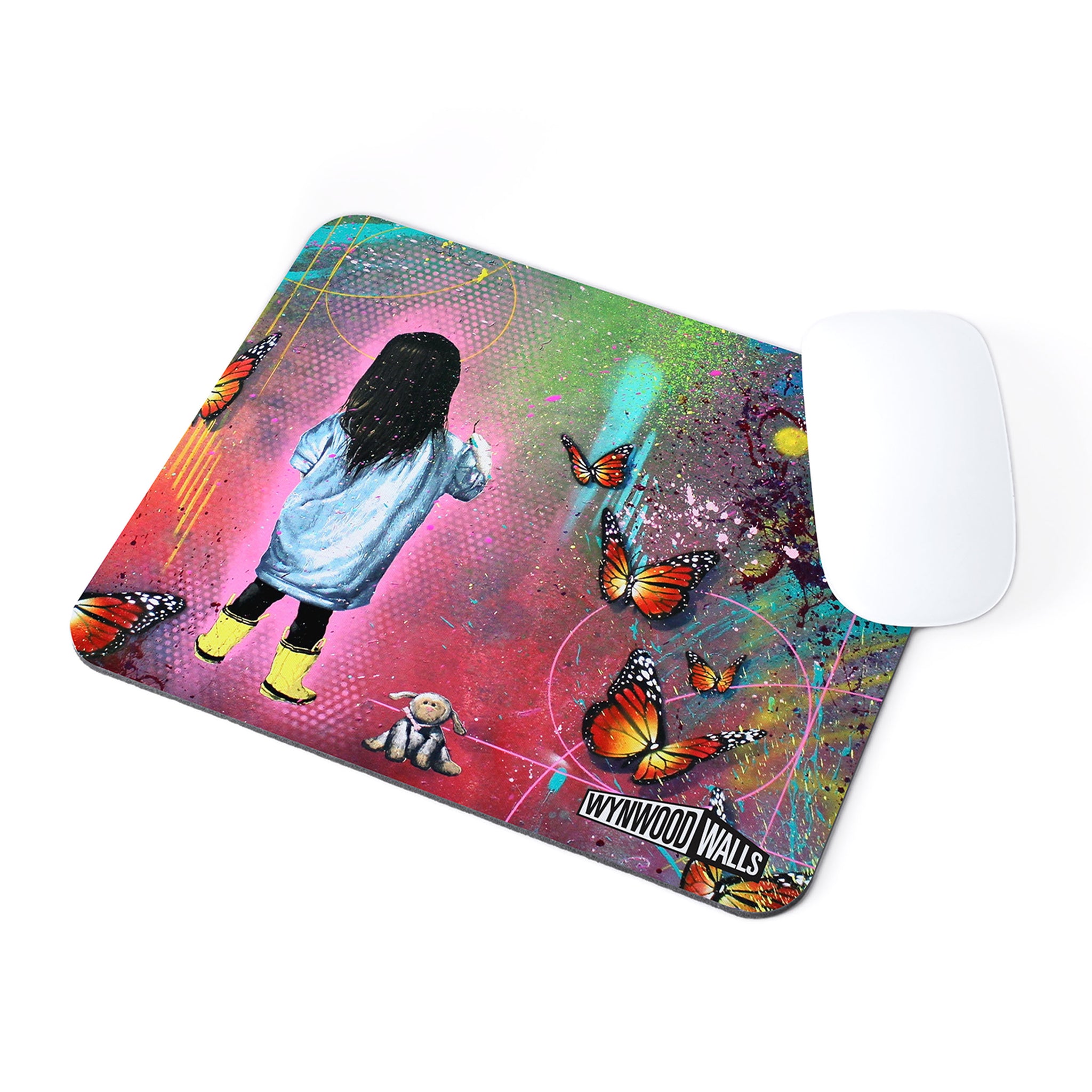 Art Plates Seaside Town Mouse Pad - 9.25x7.75 Inch Non-Slip Rubber Base