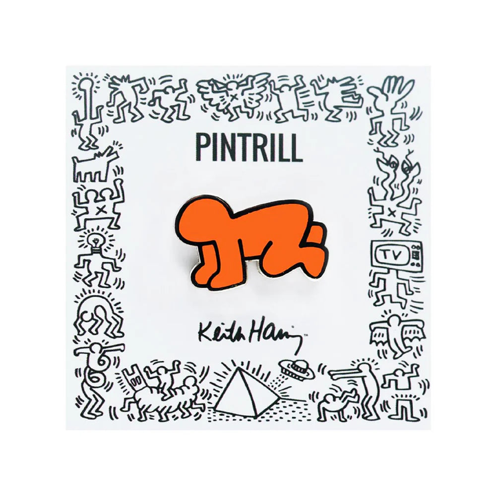 Keith Haring RADIANT BABY Orange Pin