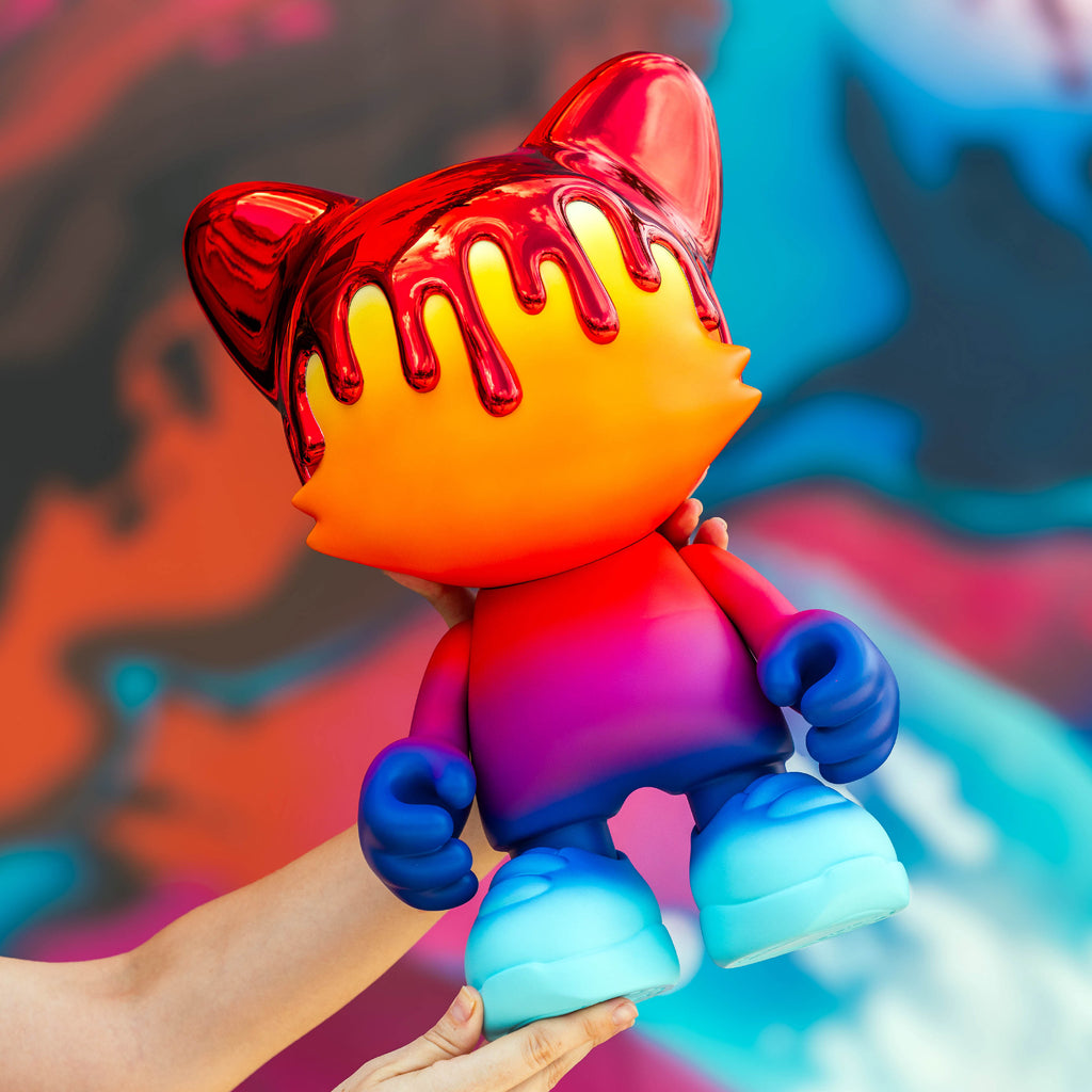 Rainbow Red Chrome Drip  - Last Chance