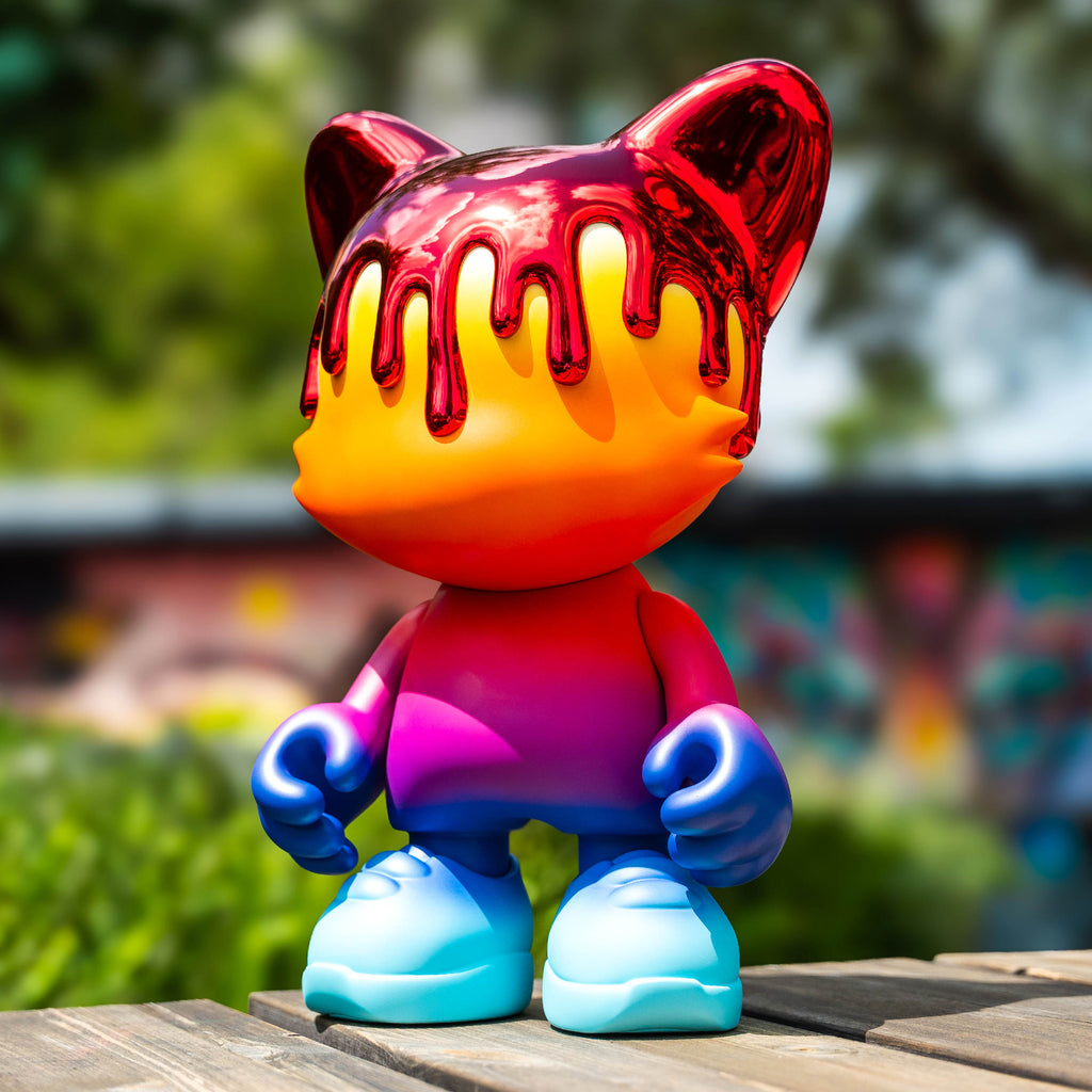 Rainbow Red Chrome Drip  - Last Chance