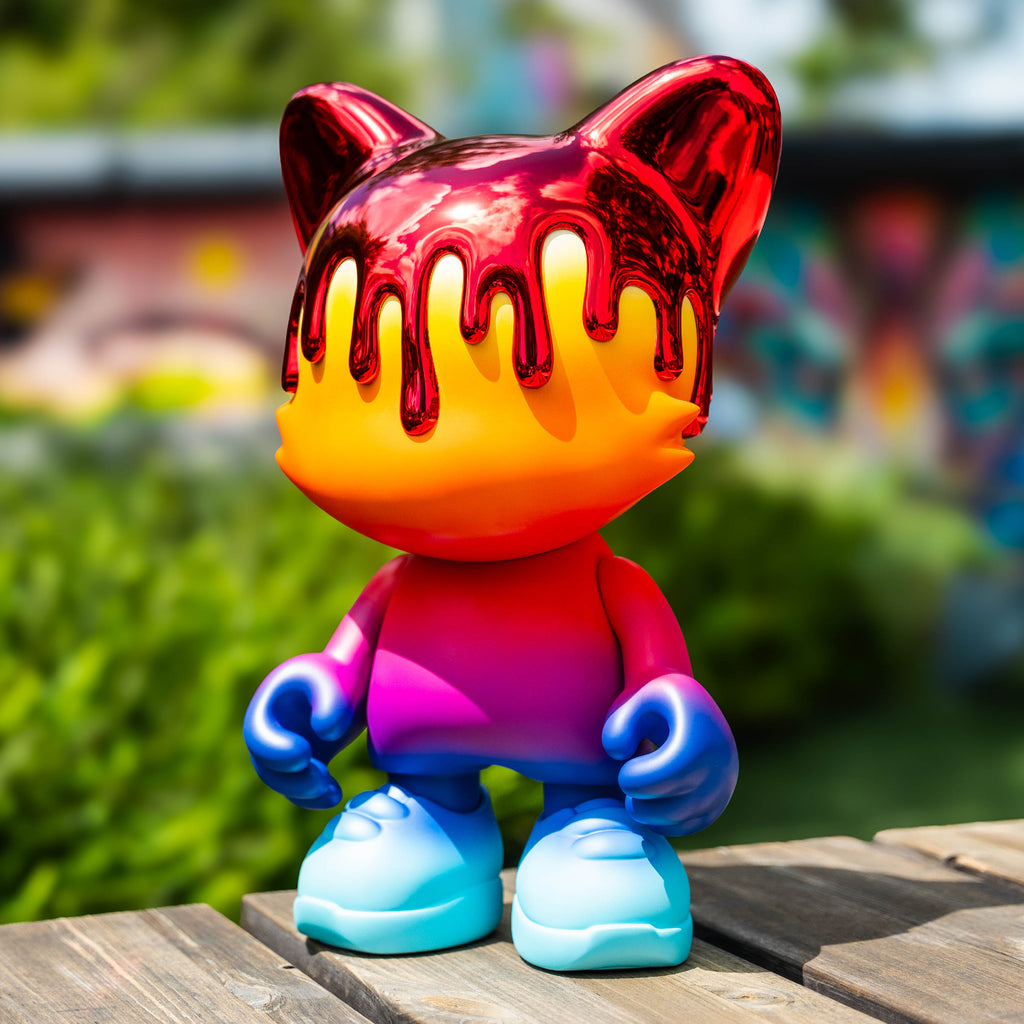 Rainbow Red Chrome Drip  - Last Chance