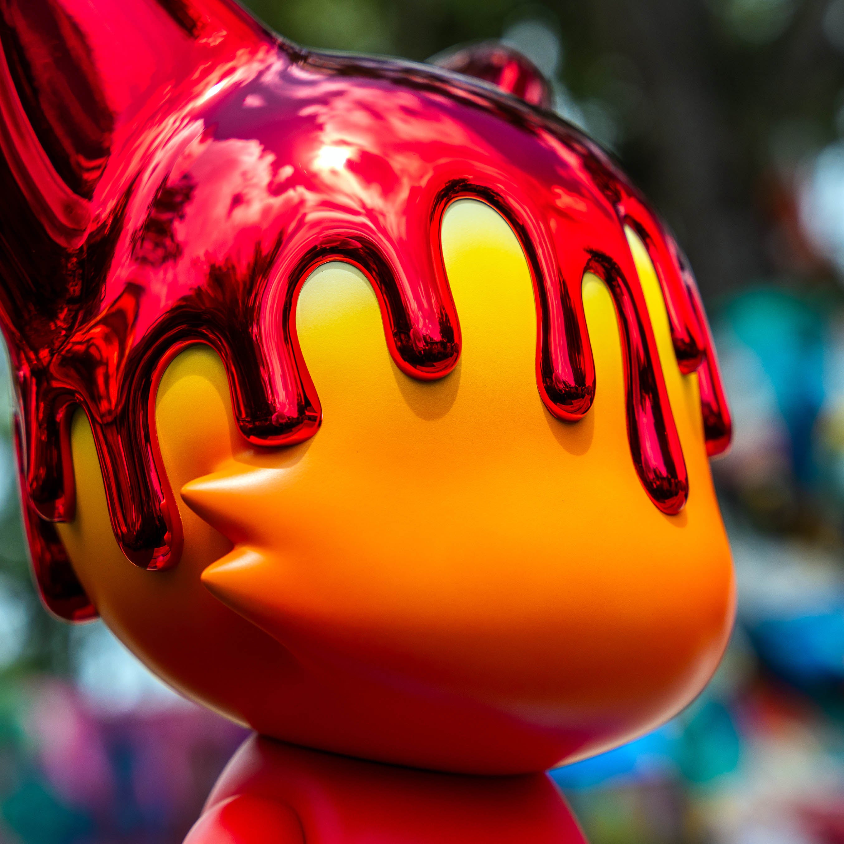 Rainbow Red Chrome Drip  - Last Chance