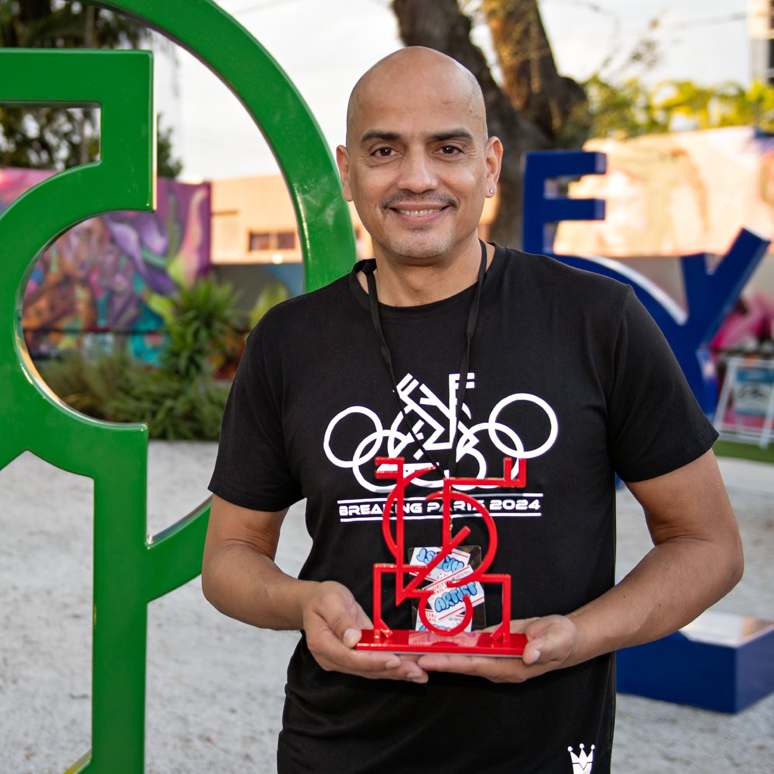 Carlos Mare Limited-Edition Red Hot HeadSpinna Sculpture Secondary image