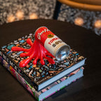 Red Splash-It Graffiti Spray Can Wall Sculpture