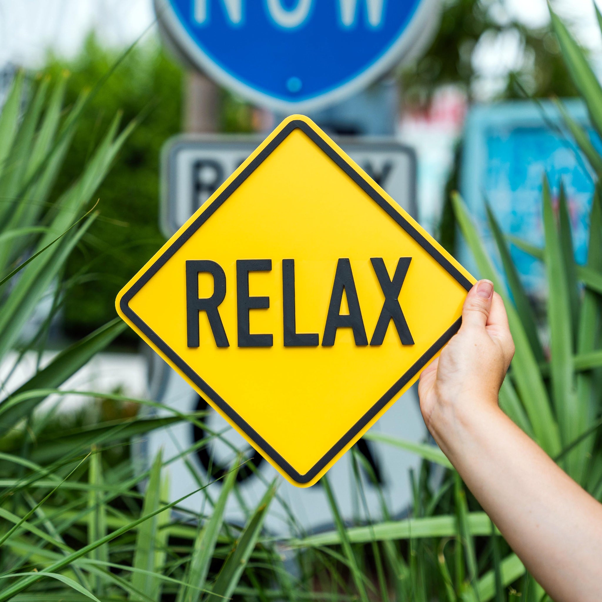 Scott Froschauer RELAX Mini Street Sign