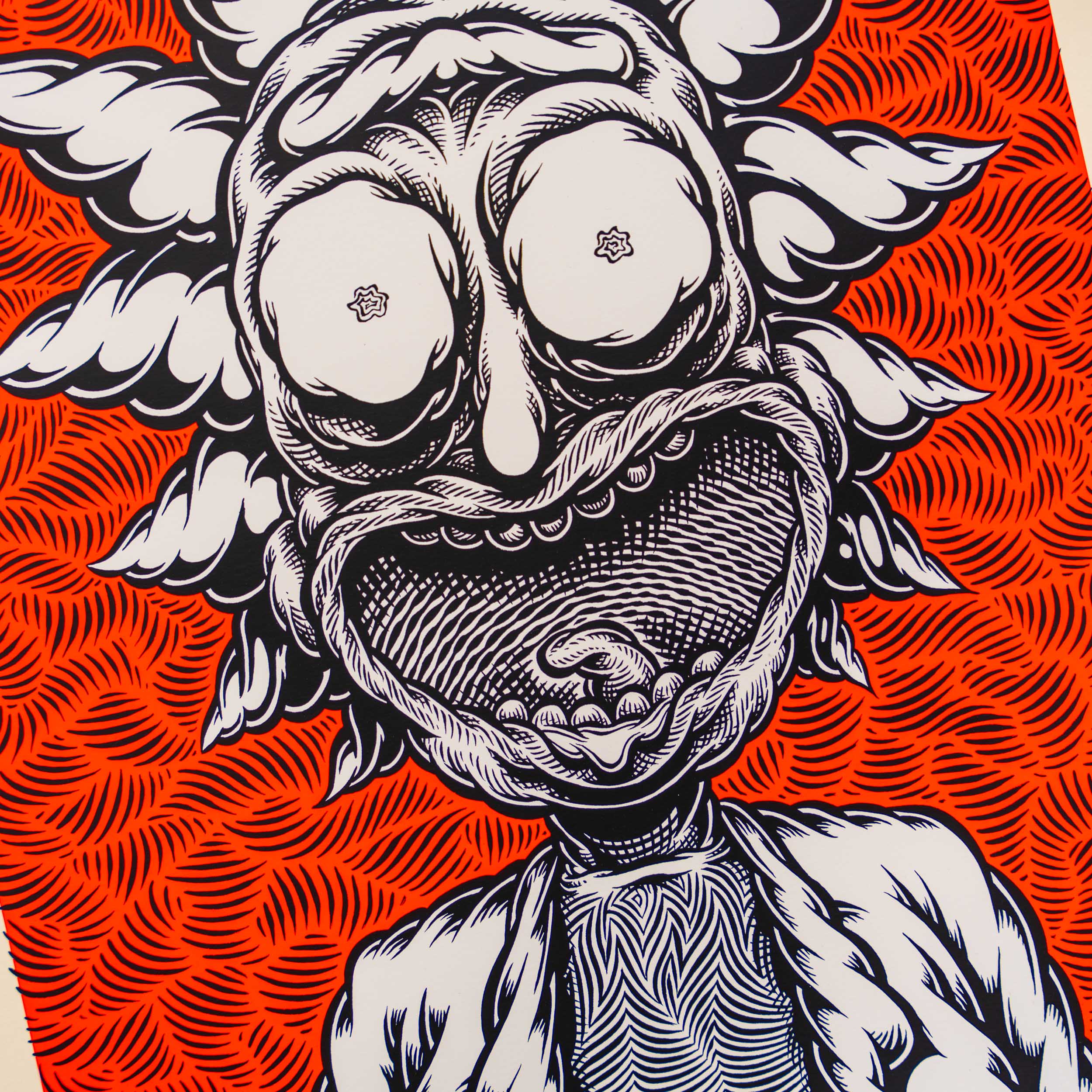 Mark Dean Veca Rick (Red) Print 2021