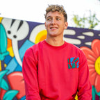 Robert Indiana LOVE Patch Crewneck Fleece