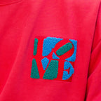 Robert Indiana LOVE Patch Crewneck Fleece