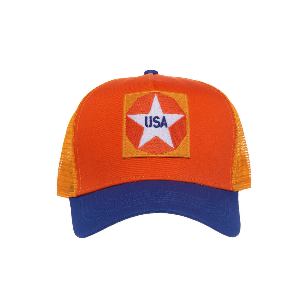 Robert Indiana USA Star Patch Trucker Cap