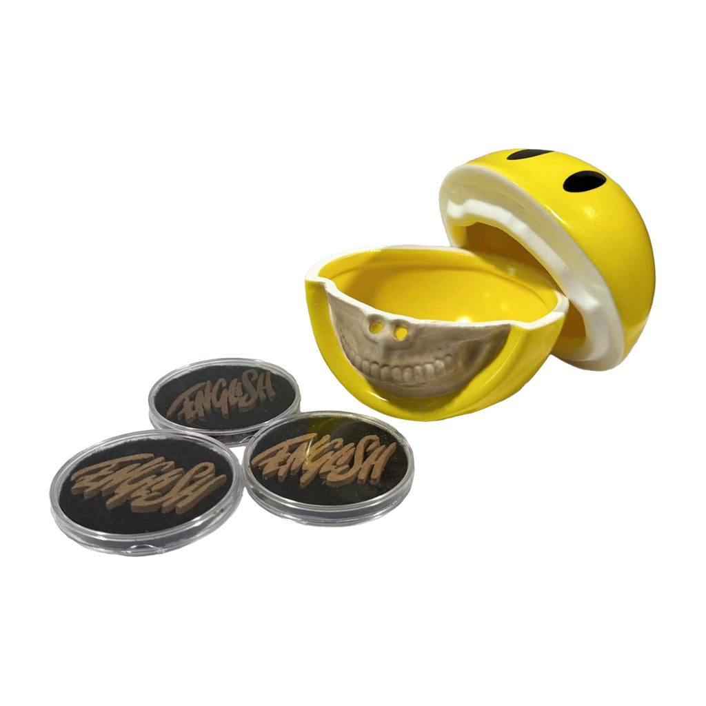 Ron English Grin Ceramic Incense Chamber Yellow 4.5" Secondary image