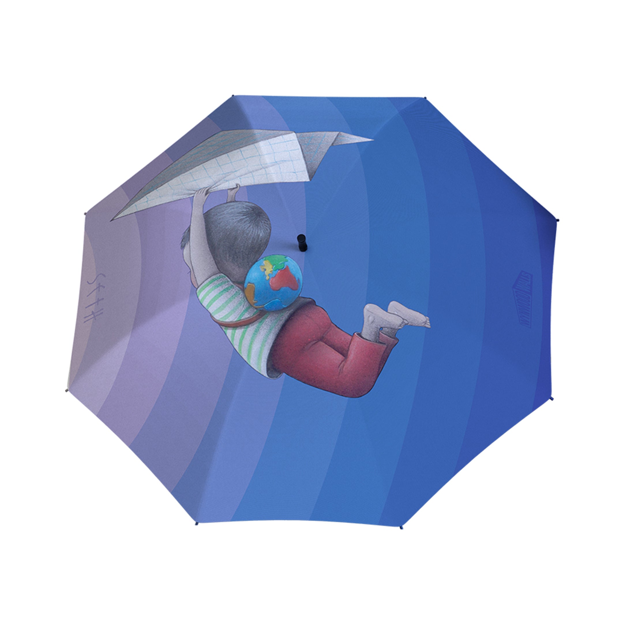 Seth FLYING BLUE Travel-Size Umbrella