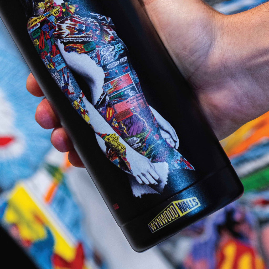 Sandra Chevrier QUAND LE SOUFFLE DU VENT FEND LE CIEL Water Bottle 750mL
