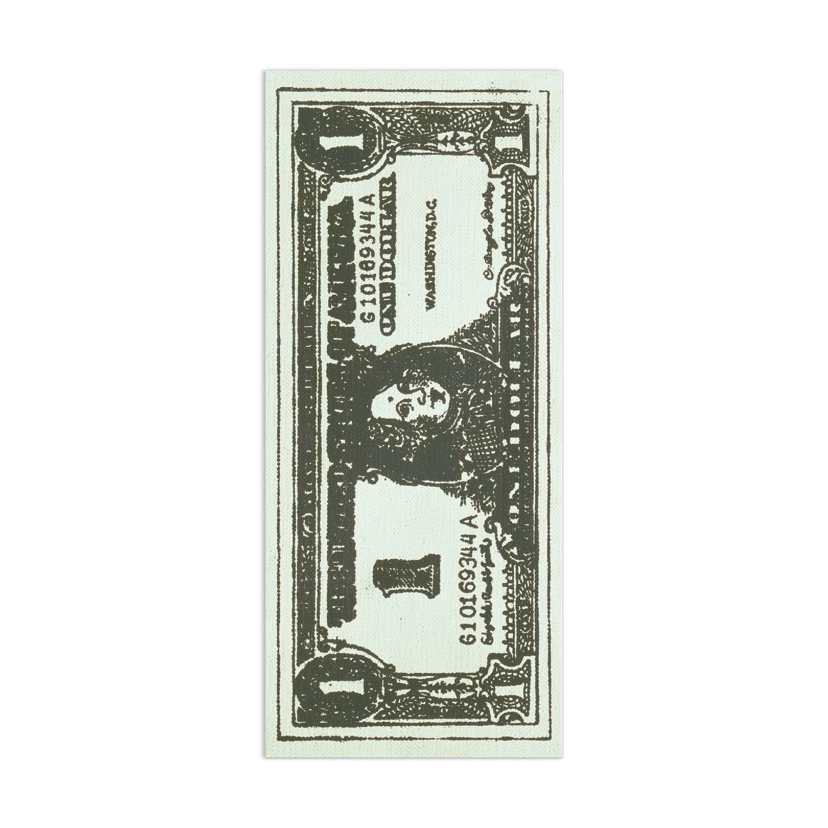 Andy Warhol Dollar Bill Shaped Bookmark