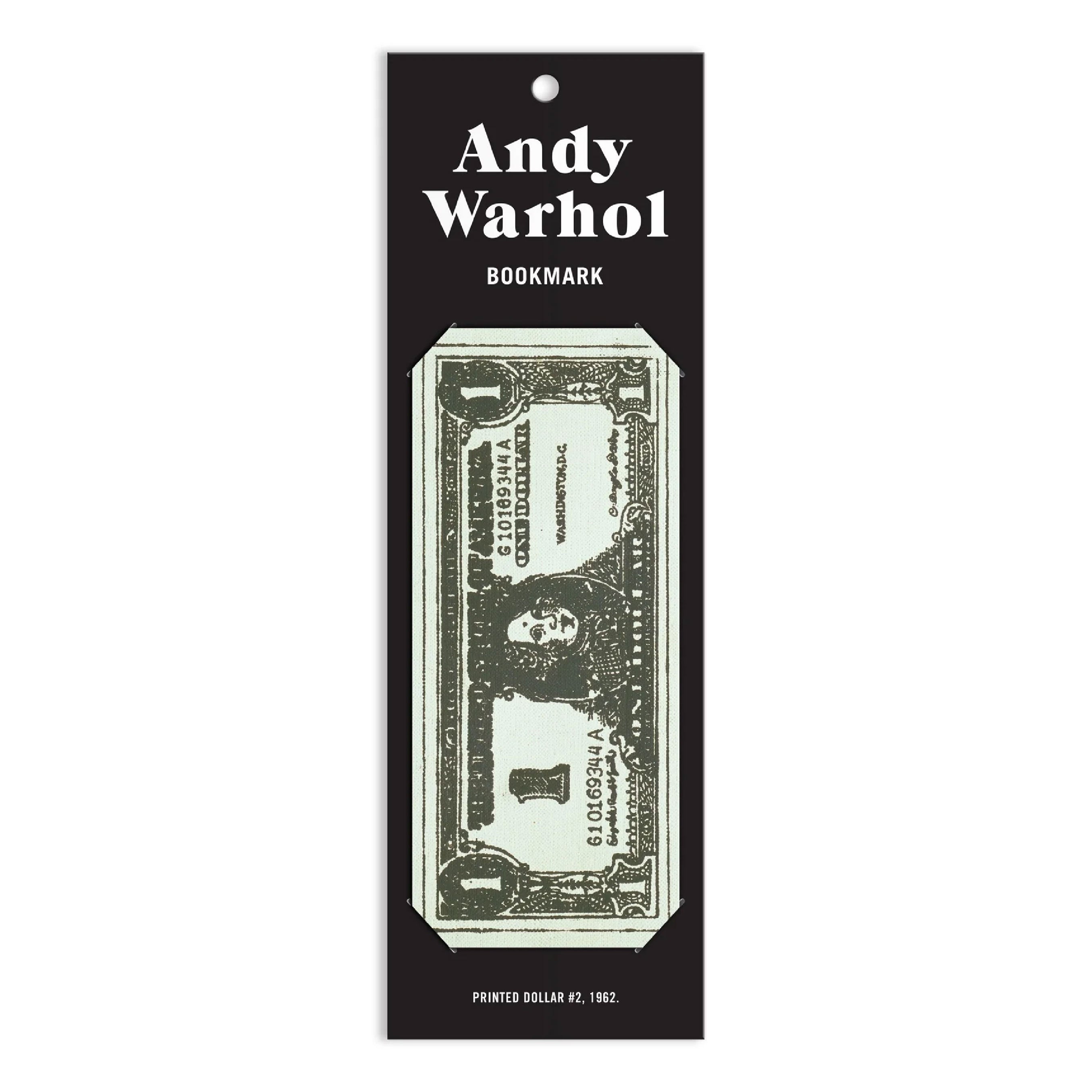 Andy Warhol Dollar Bill Shaped Bookmark Main image