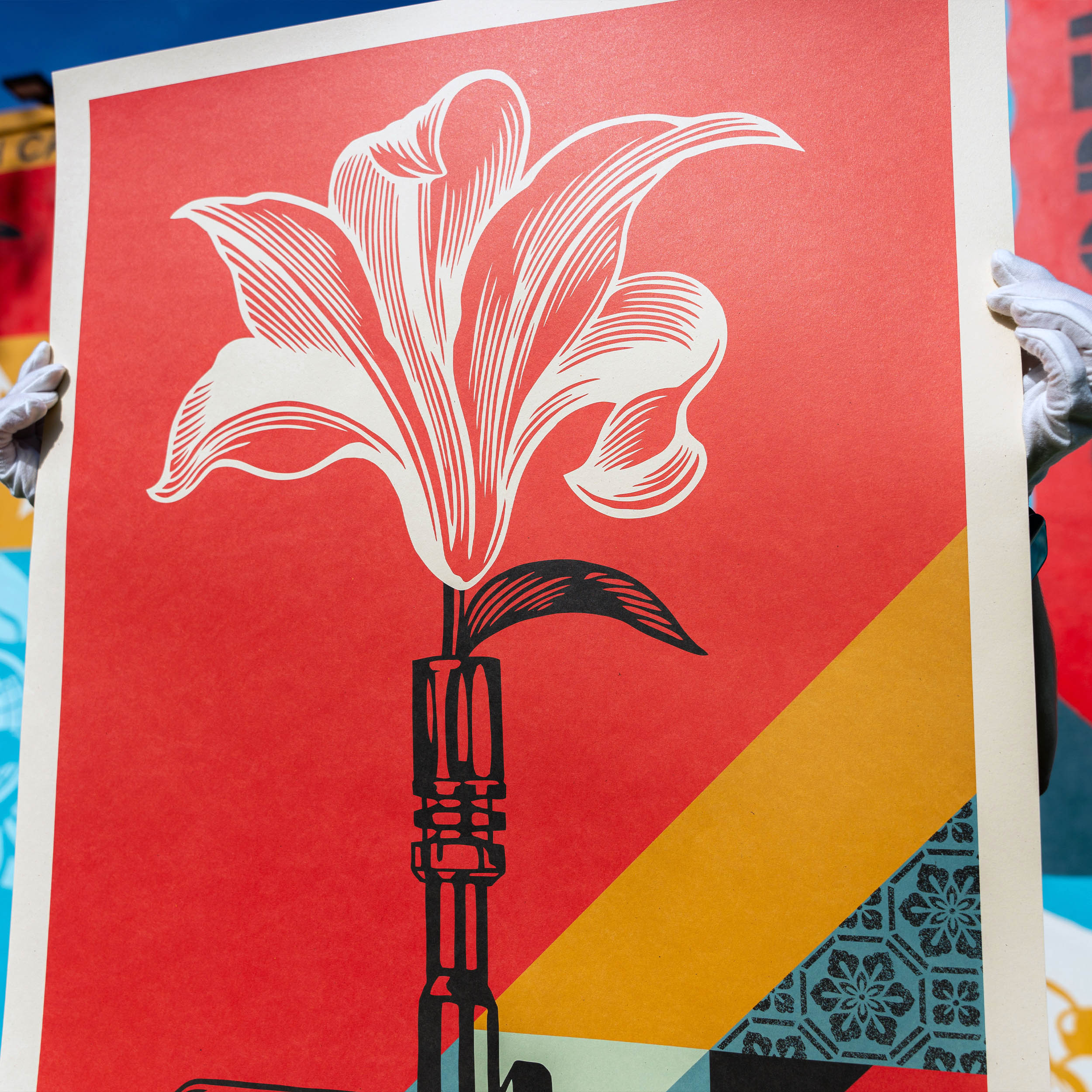 Shepard Fairey Signed AR-15 Lily Lithograph - Exclusive Art – The