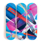 MadC  "Bluebird - 3-Deck Tryptic" Skate Deck