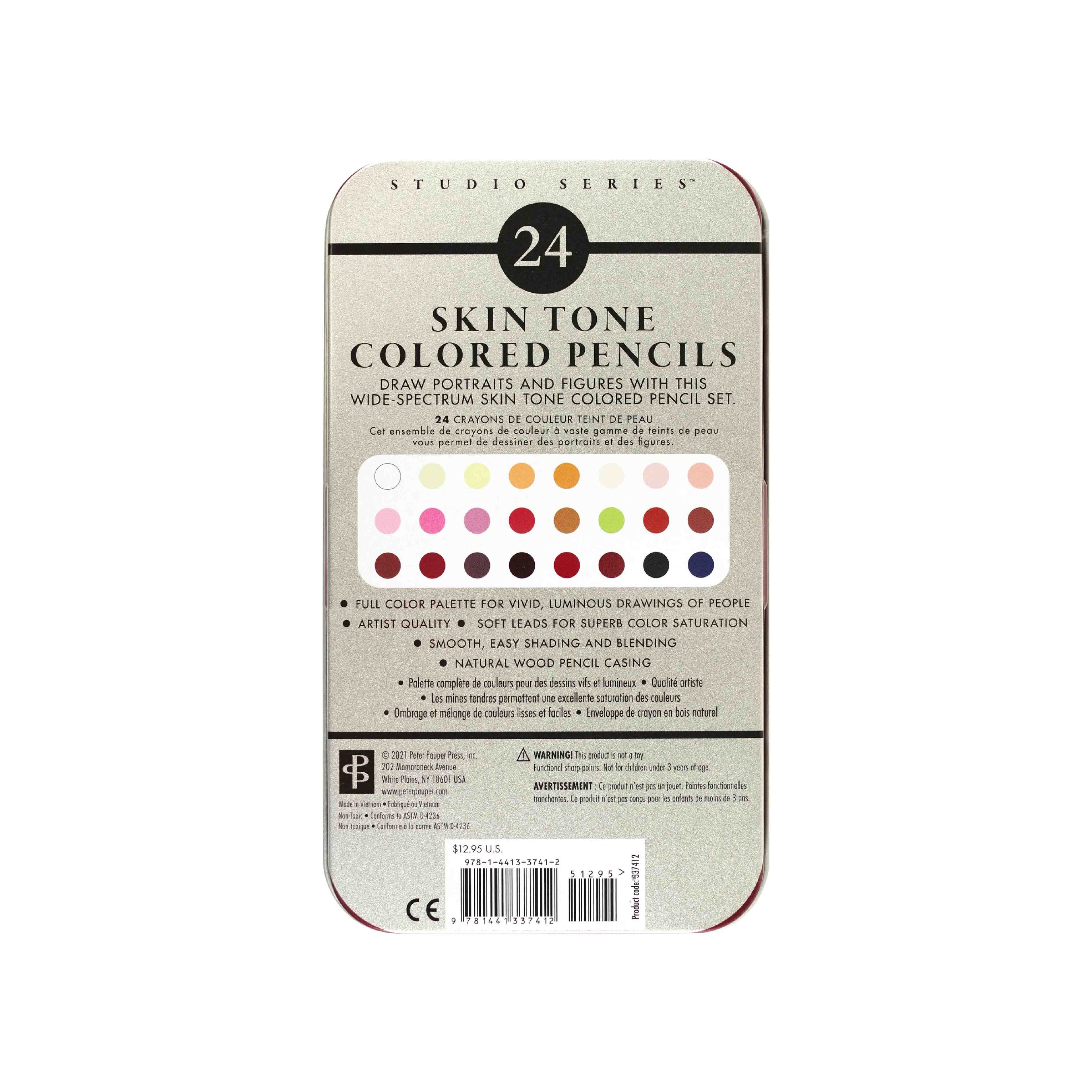 Skin Tone Colored Pencils (Set of 24)