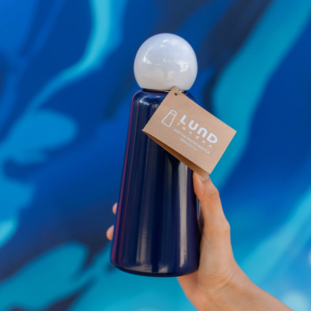 Skittle Bottle Original 500ml - Indigo and White