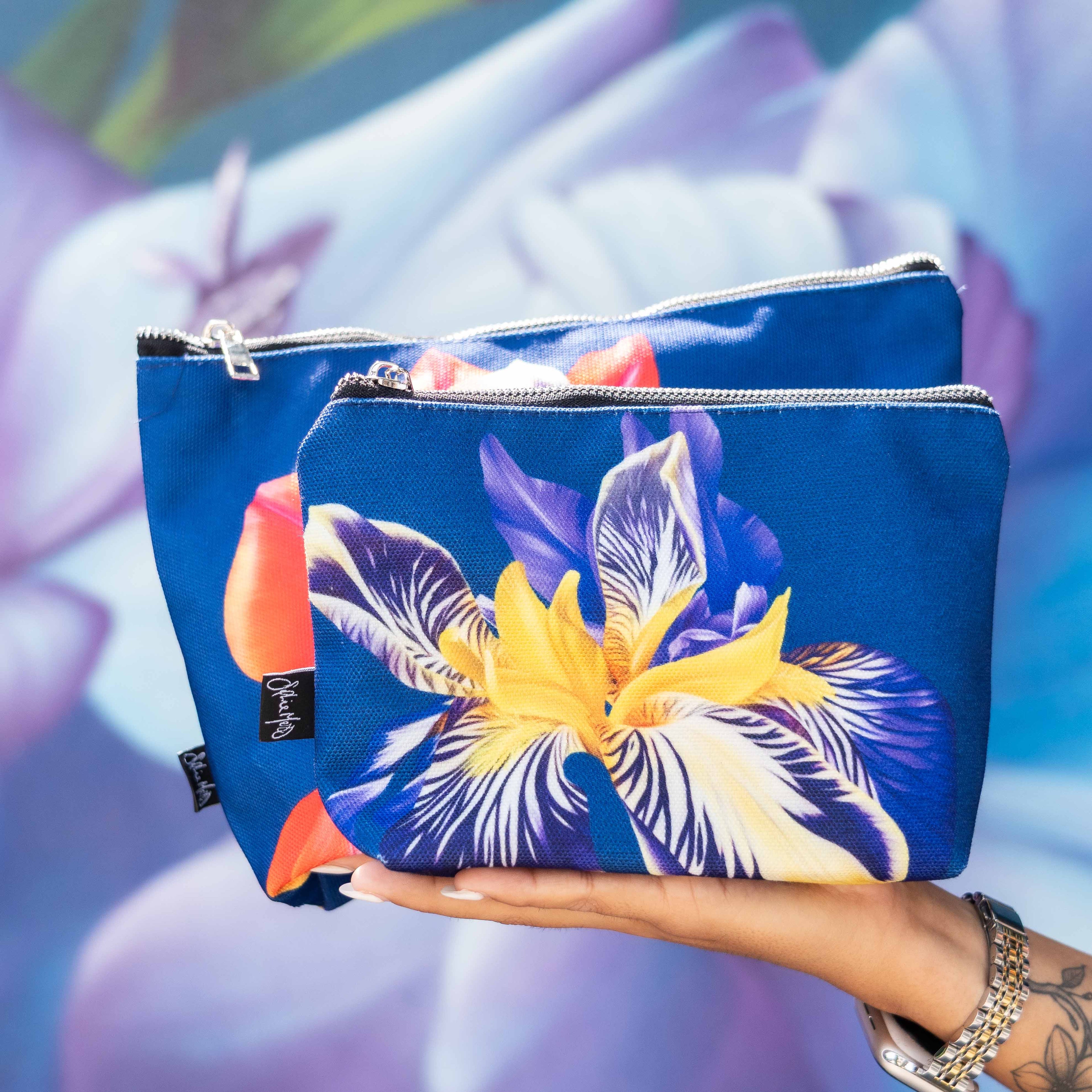 Sophie Mess MAGNETIC ORANGE & IRIS DREAMS Essentials Pouch Set