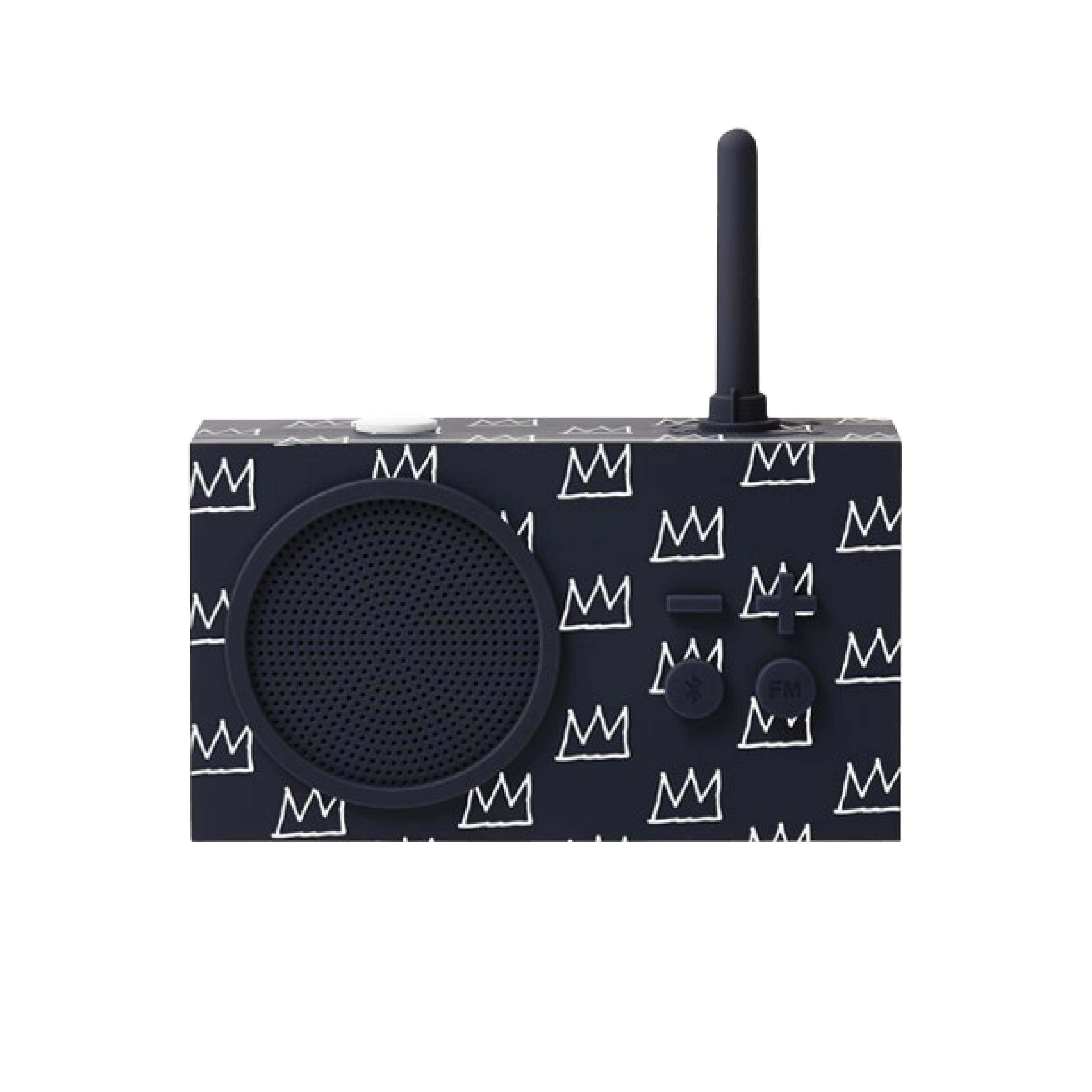 Tykho 3 Radio & Speaker - Lexon x Jean-Michel Basquiat - Crown Black