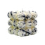 Splattered Bold   Candle - White/Black