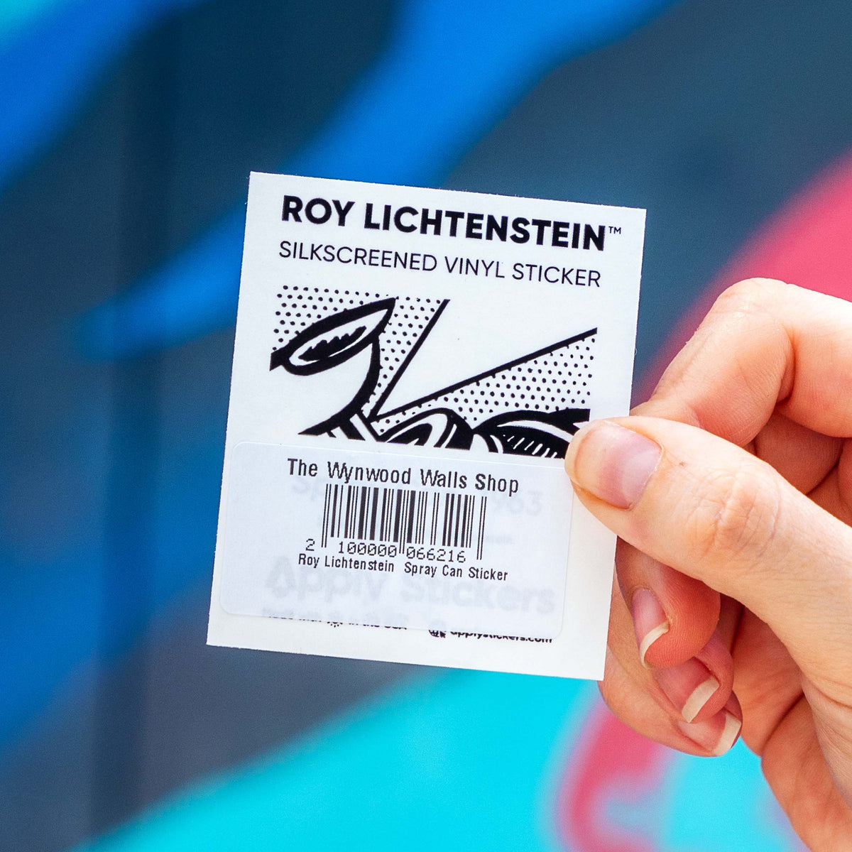 Roy Lichtenstein Spray Can Sticker - Buy Online – The Wynwood Walls Shop