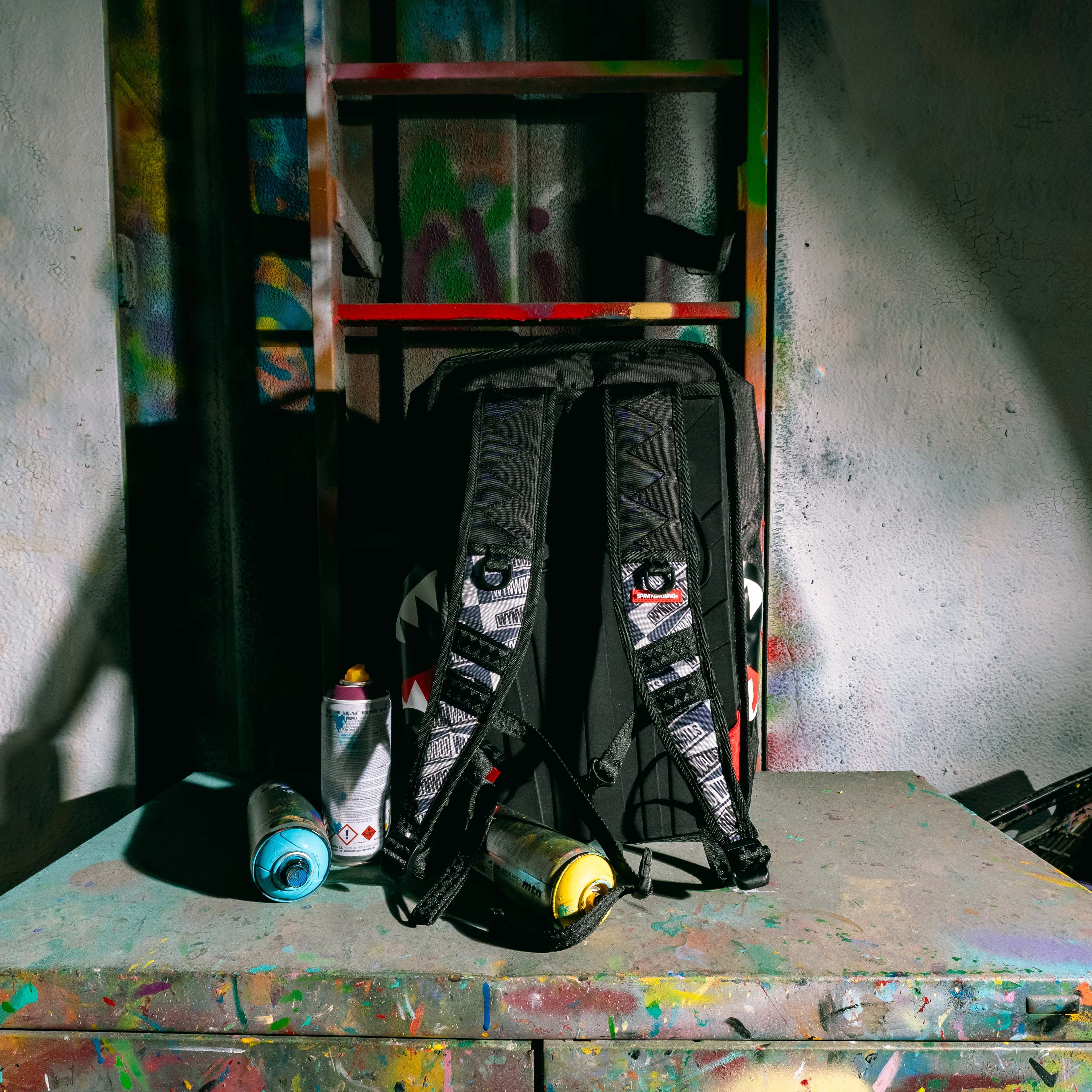 Wynwood Walls x Sprayground Graffiti Utility Backpack - 8 Can Holder