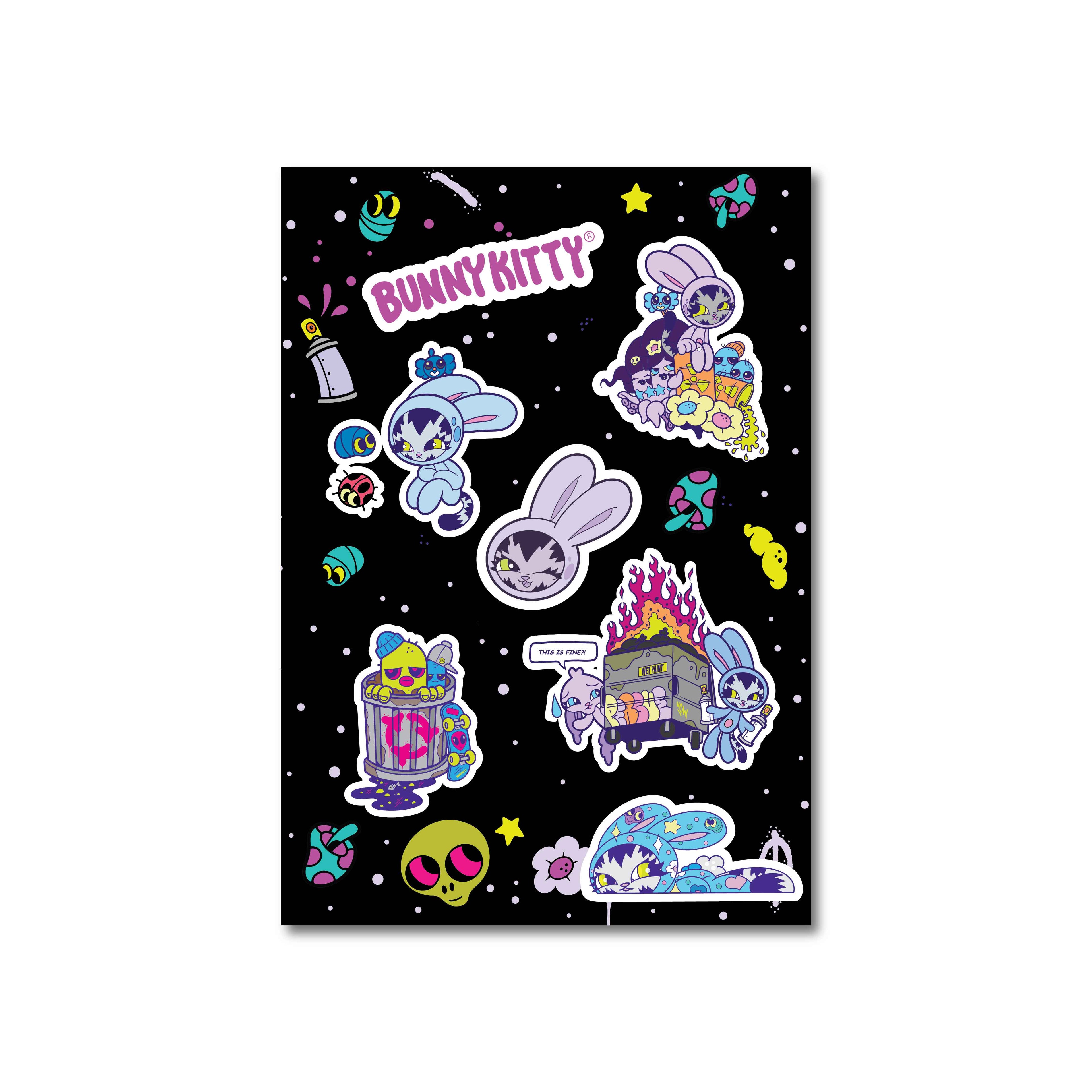 BunnyKitty Sticker Sheet