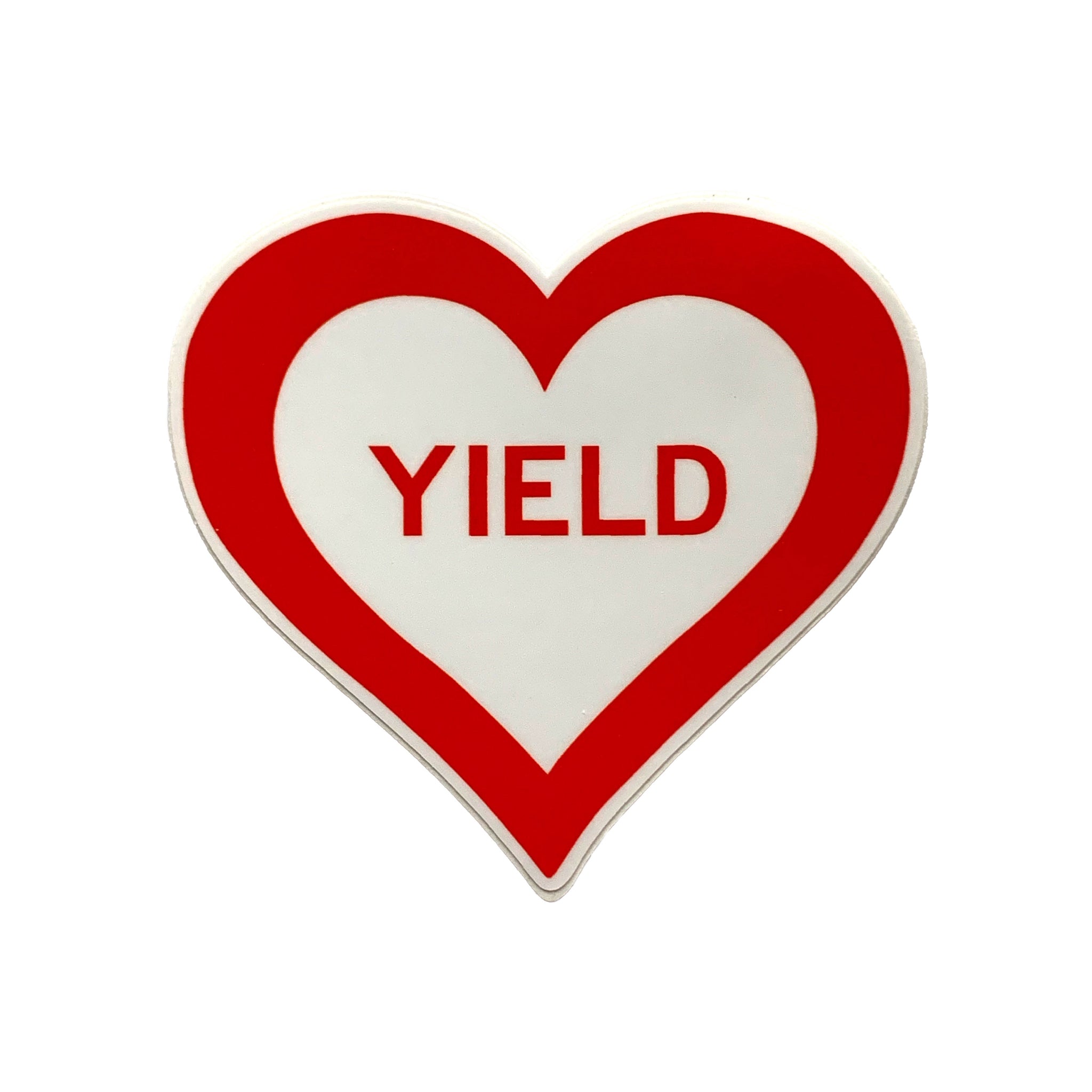 Scott Froschauer Yield Heart Sticker