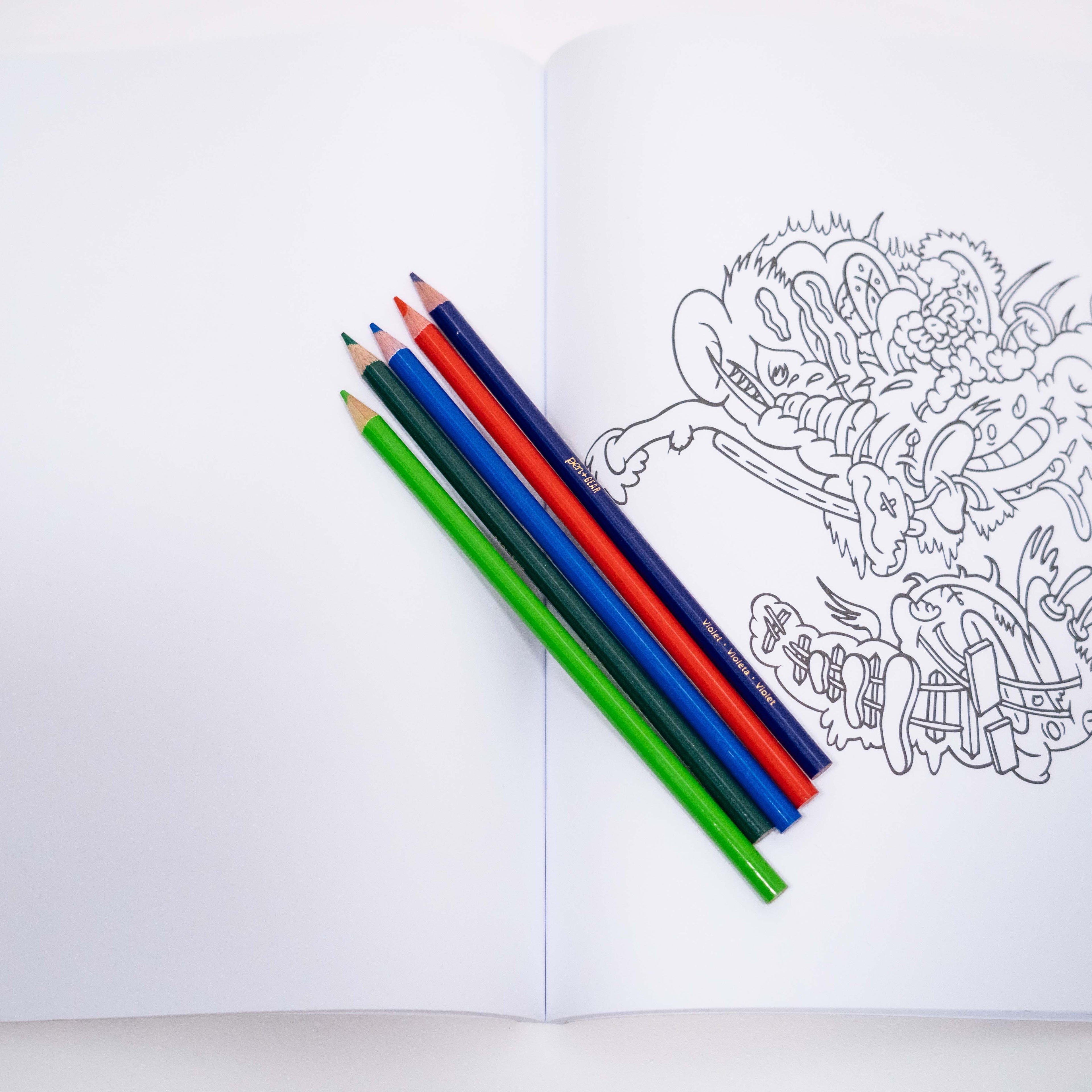 Stephen Tompkins Strange Heads & Other Oddities Coloring Book