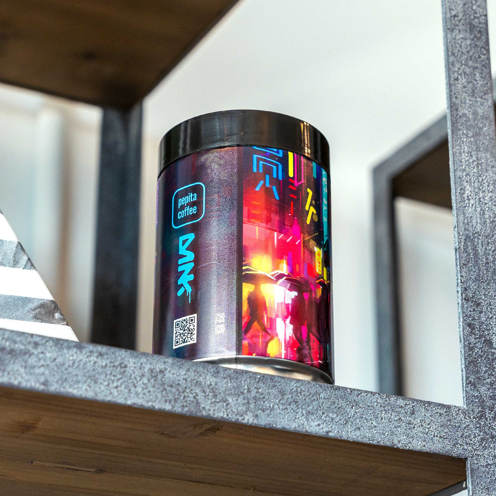 Dan Kitchener Streets Of Neon Ground Coffee Tin - Last Chance