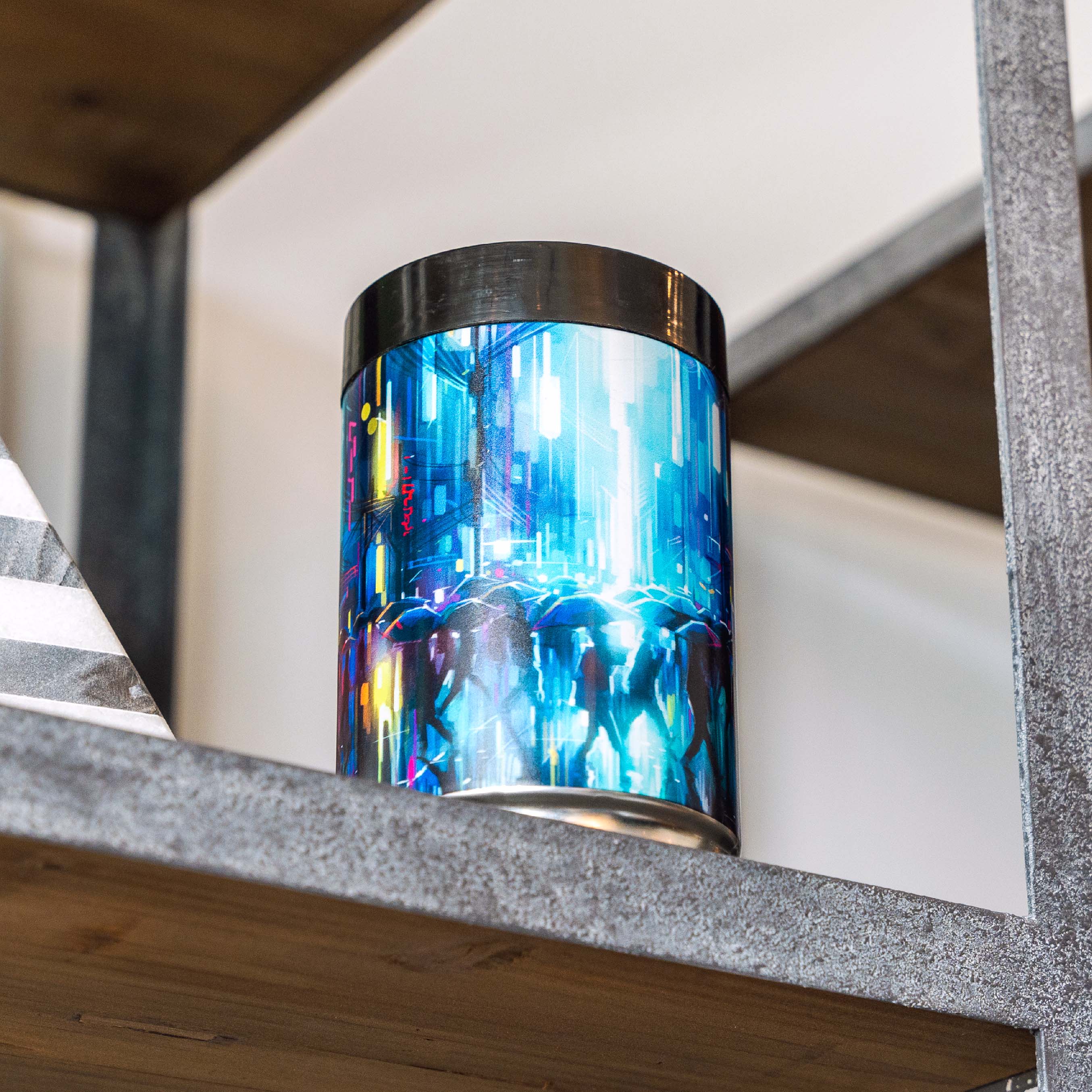 Dan Kitchener Streets Of Neon Ground Coffee Tin - Last Chance