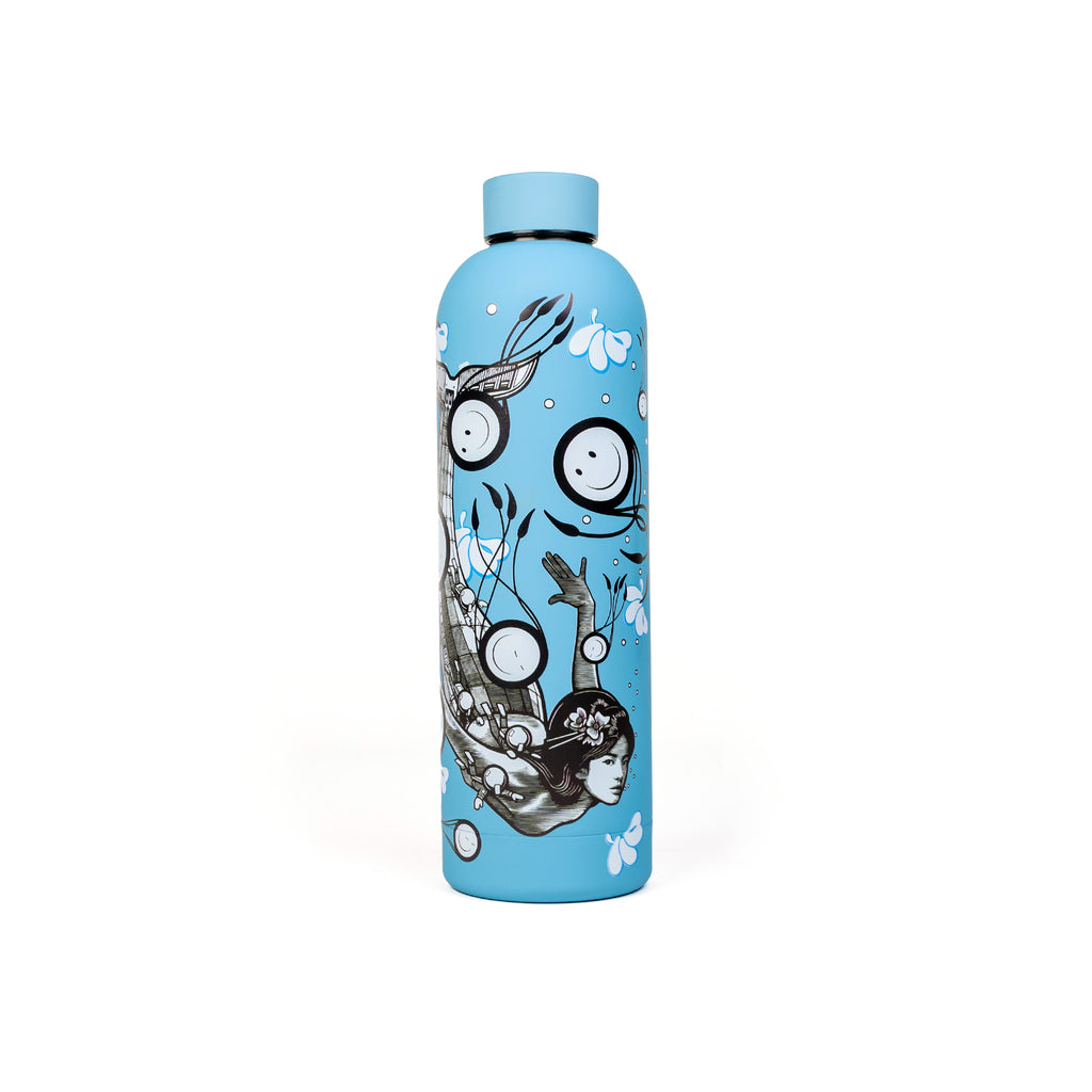 The London Police MERMAID WITH SQUILLADS Water Bottle 750mL