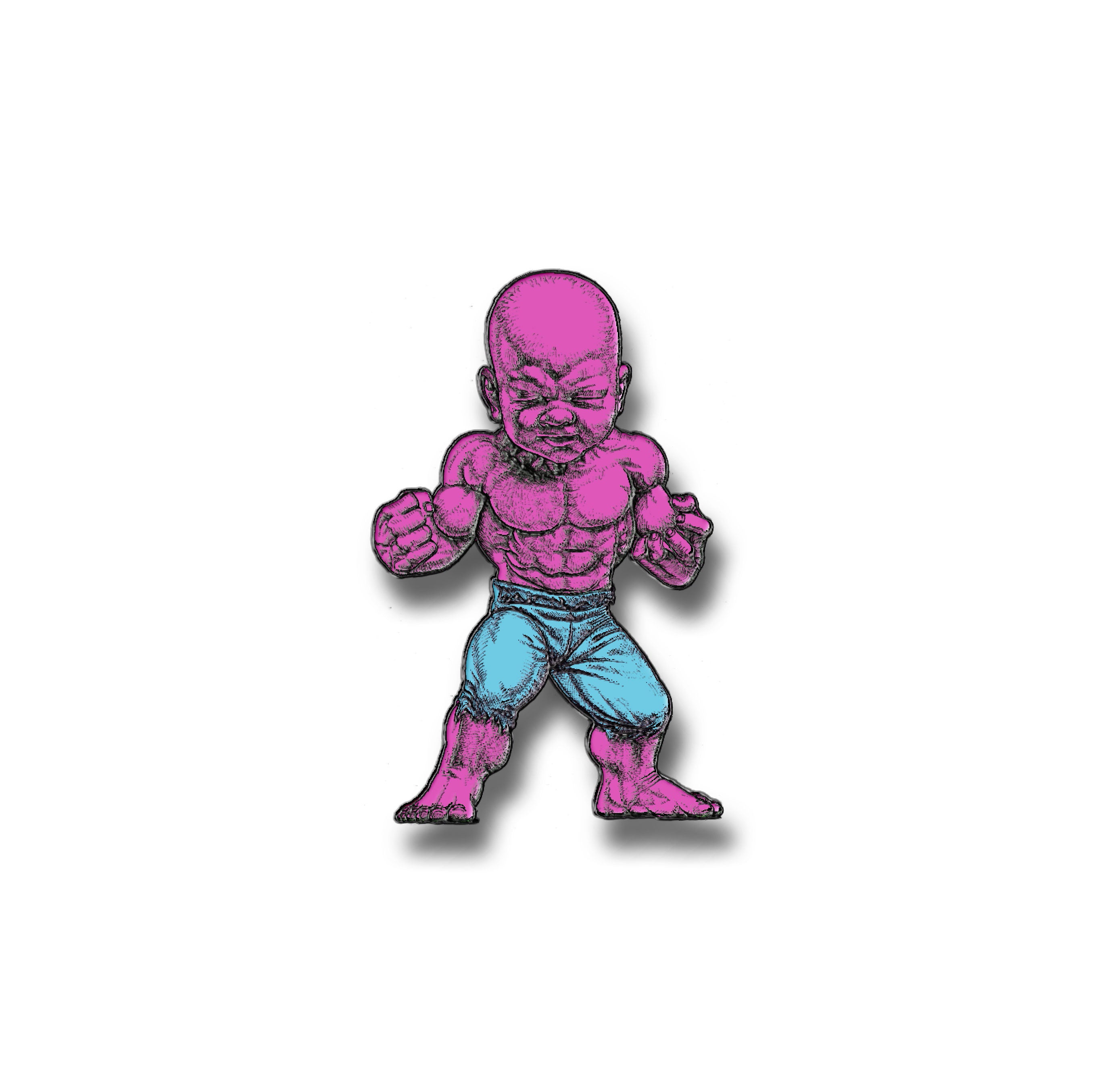 Ron English TEMPER TOT PINK  Pin