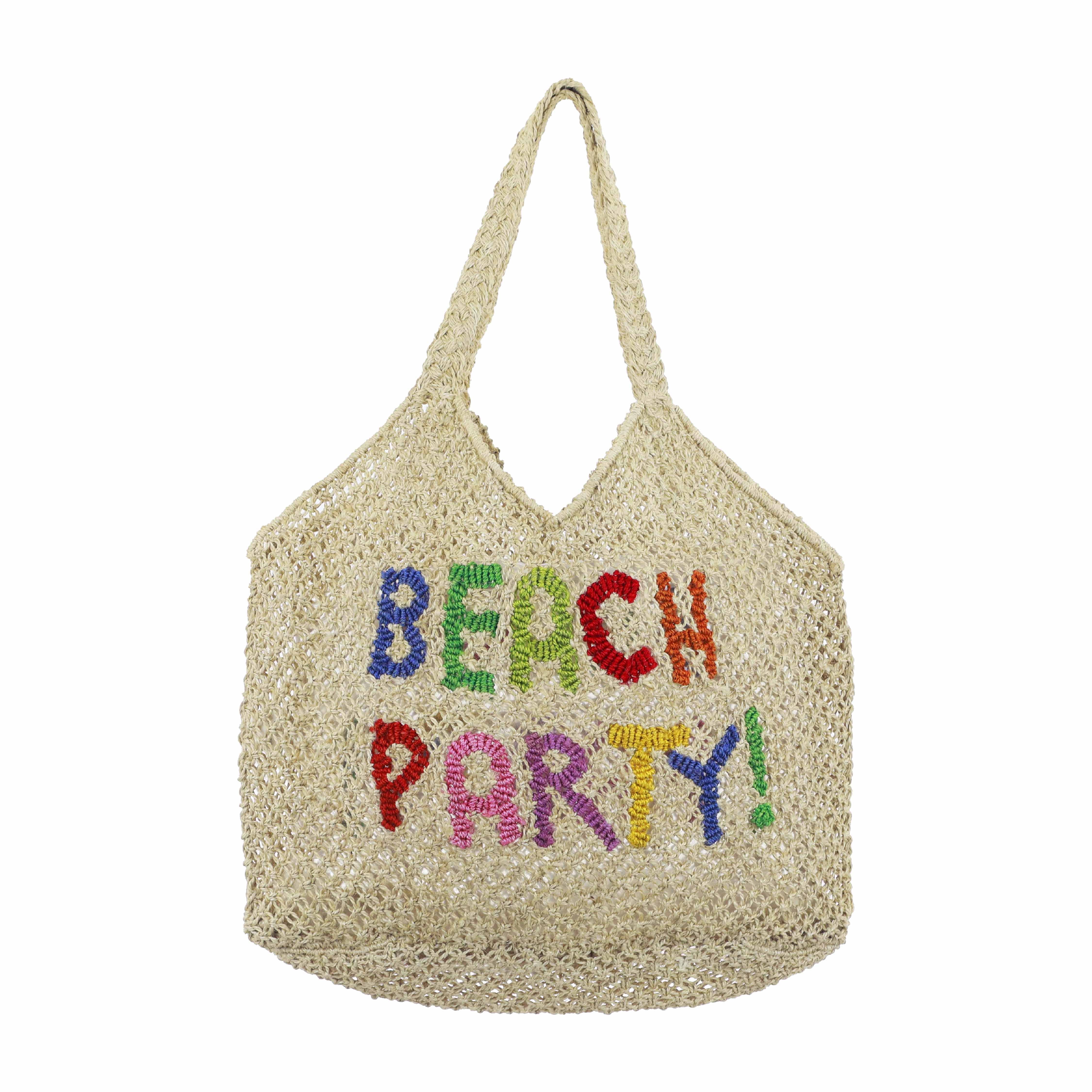 Drew BEACH PARTY! Jute Tote Bag Main image