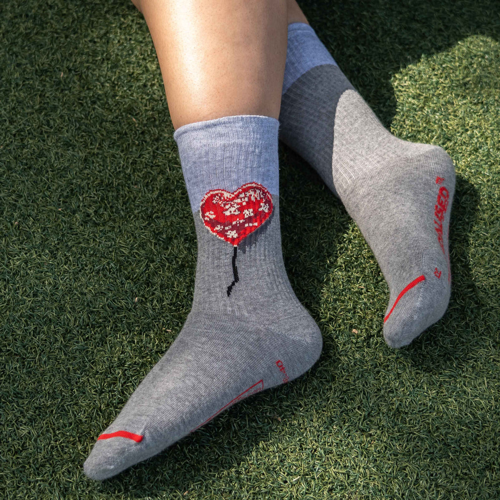 Bandaged Heart Socks
