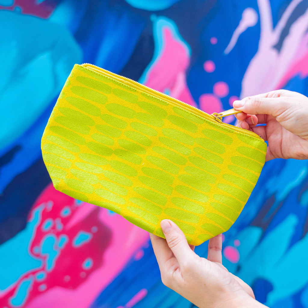 Travel Pouch Small - Wall Citron & Green