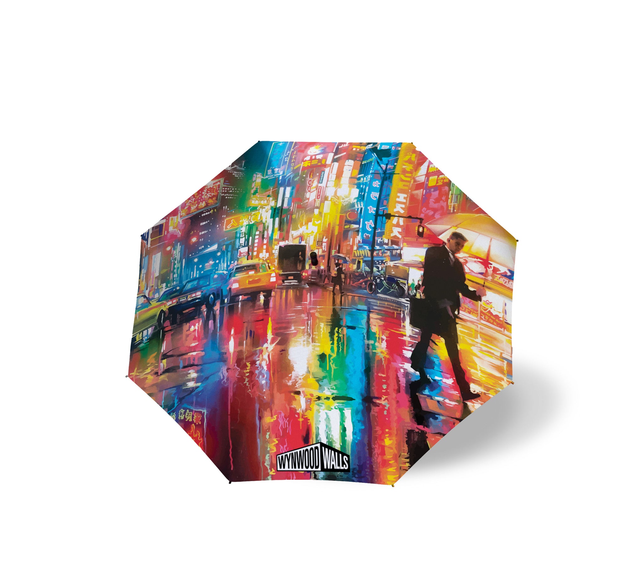 Dan Kitchener NEON STREETS Travel-Size Umbrella