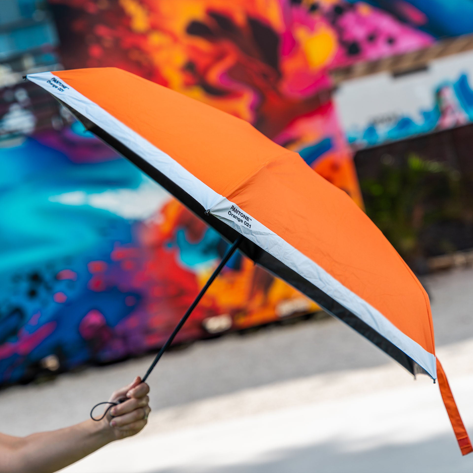 PANTONE Folding Umbrella Orange 021