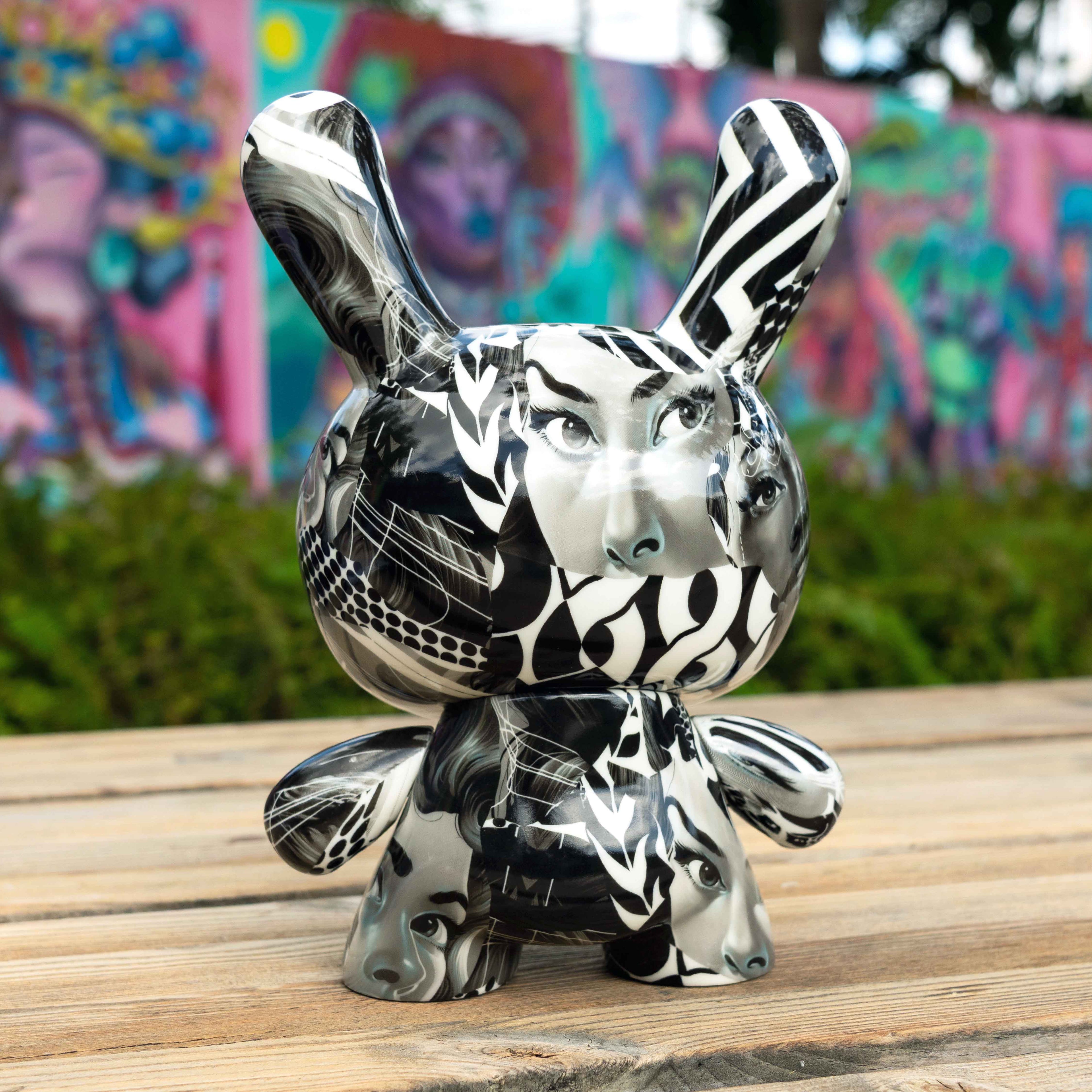 20th Anniversary Monochromic Dunny 8" Art Figure by Tristan Eaton