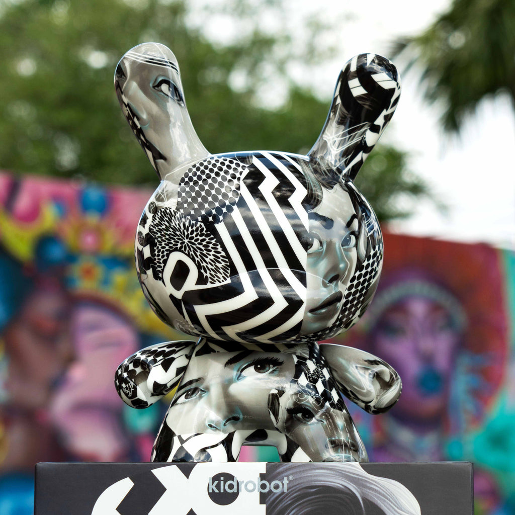 20th Anniversary Monochromic Dunny 8" Art Figure by Tristan Eaton