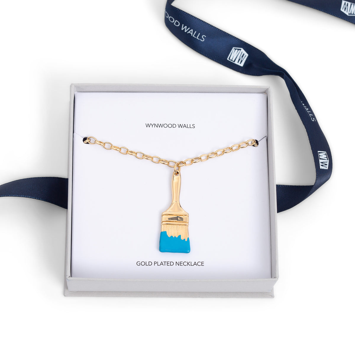 Wynwood Walls PAINTBRUSH Turquoise Necklace
